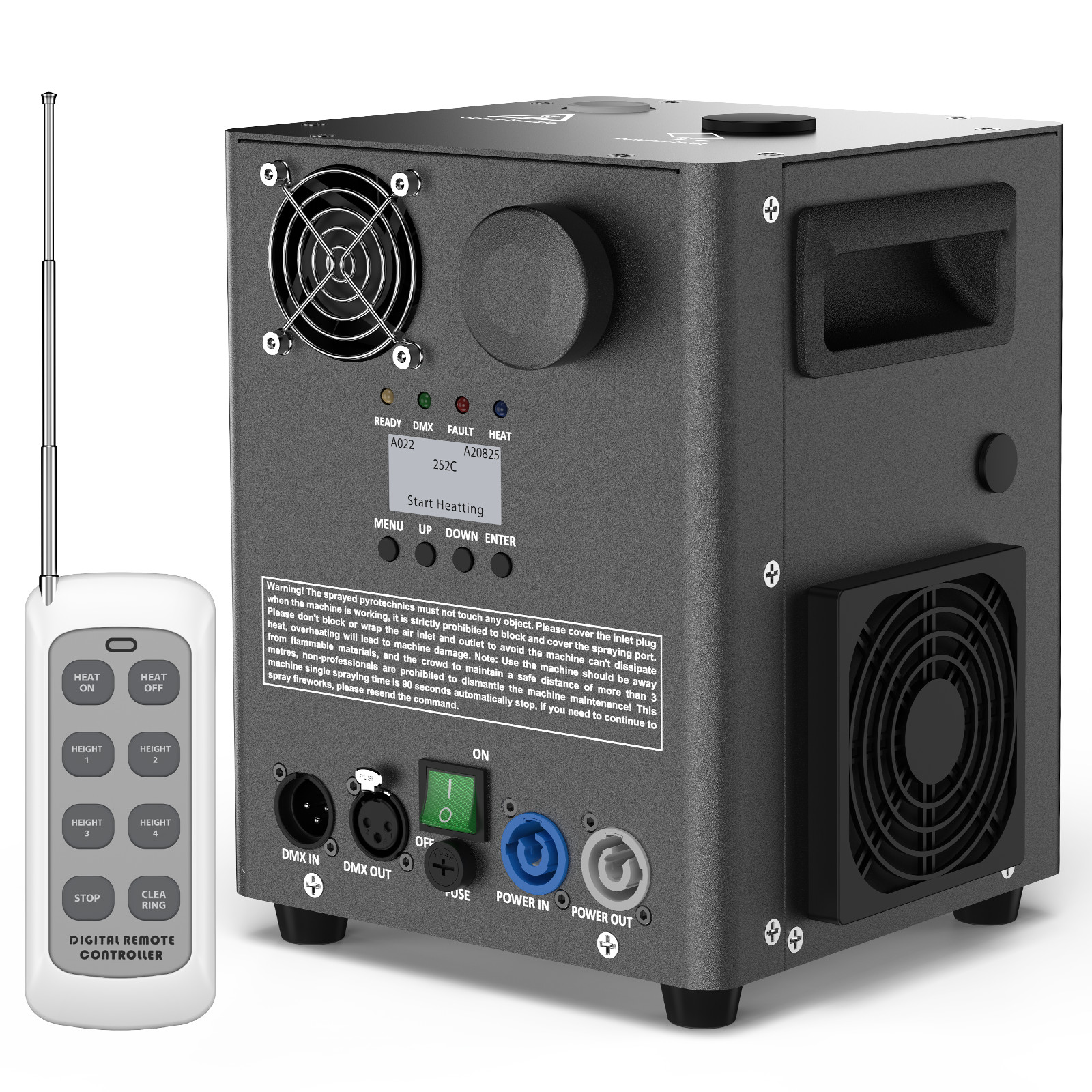 1200W Cold Spark Machine Stage Effect DMX Firework DJ Event Party Wedding NEW