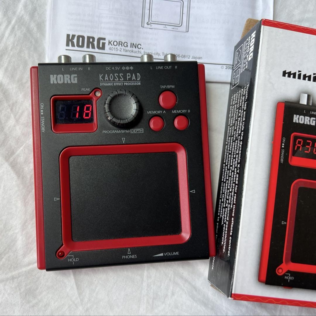 Korg Mini-KP Kaoss Pad Mini Dynamic Effect Synthesizer tested