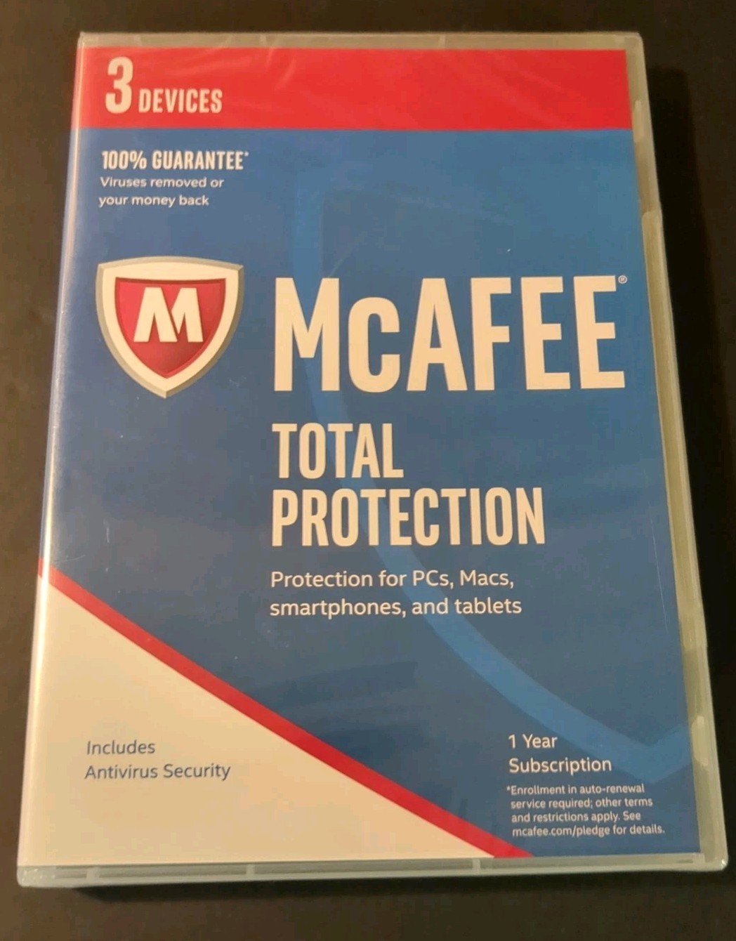 Mcafee Total Protection Three Devices 2017 New Sealed