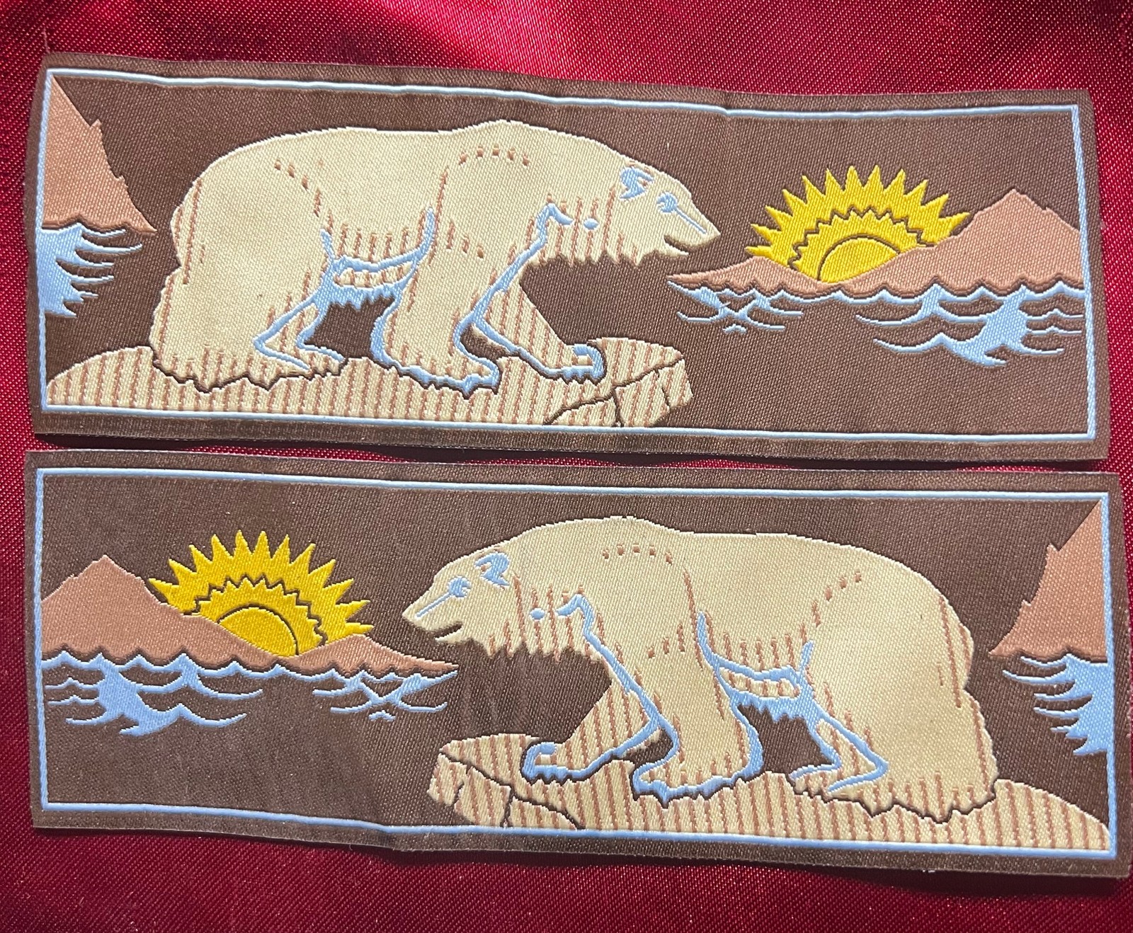 SILK POLAR BEAR "Northern Domain of the Polar Bear" Vintage Look LIBERTY CUFF SE