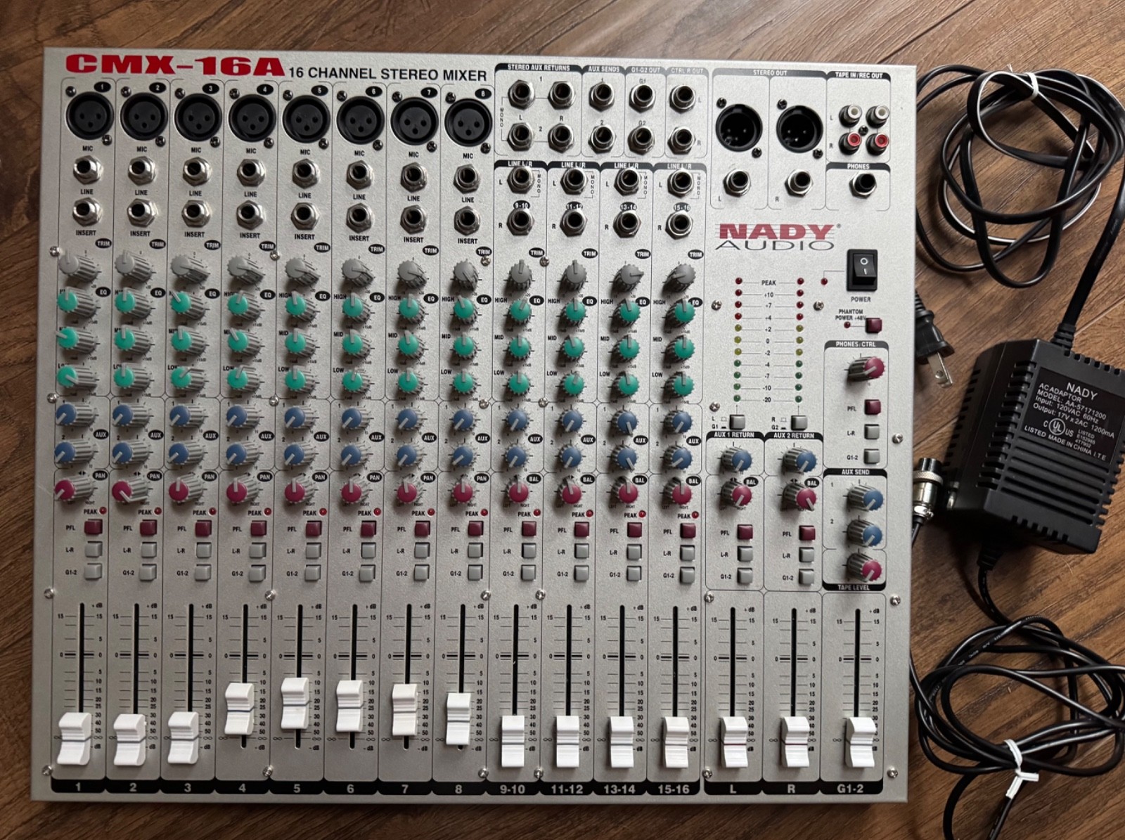 NADY CMX-16A Stereo Mixer | 16 Channels | Tested and Works Great