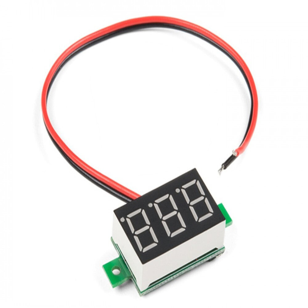 Mini Digital Voltmeter DC 2.5-30V 0.28 Inch LED Display 3-Wire Voltage Tester