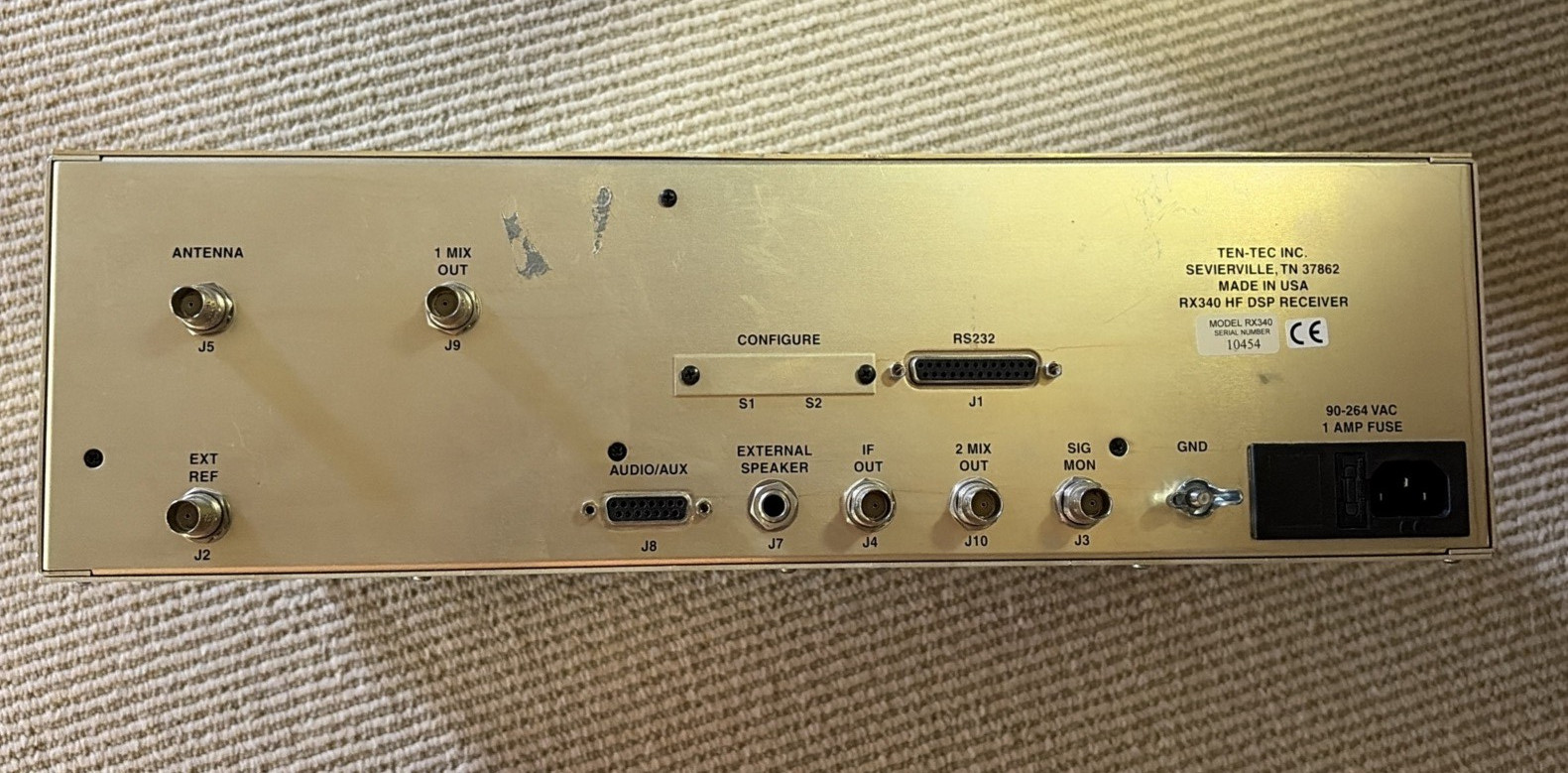 Ten-Tec RX340 HF DSP Receiver and Matching Speaker