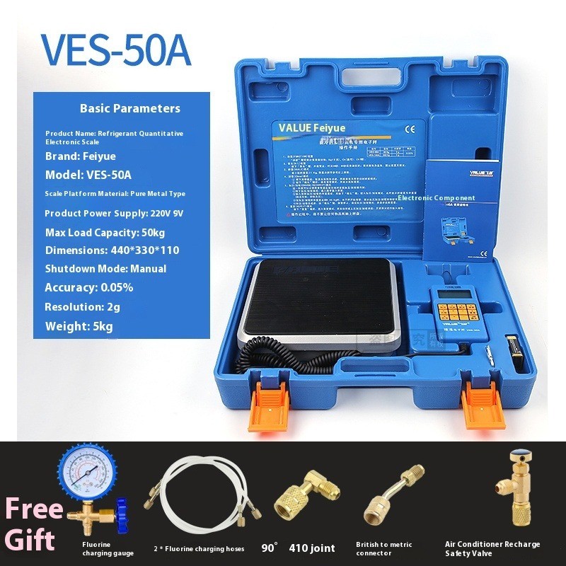 Portable VES-50A 50B 100A 100B Refrigerant Quantity-Controlled Electronic Scale