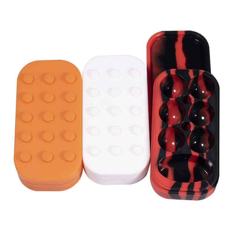 6+1 34ml Multi Compartment Silicone Large Container Nonstick Jar Box