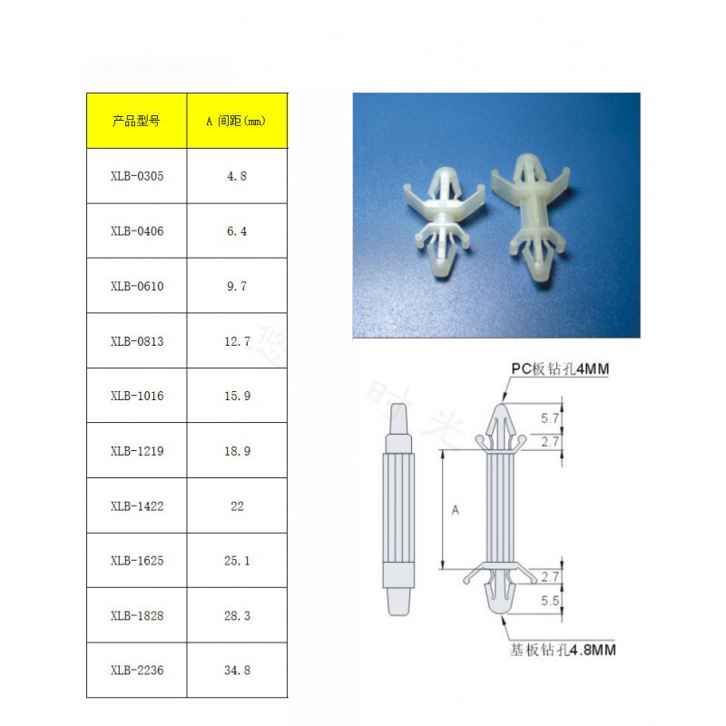 Circuit Board Nylon Standoff Locking PCB Pillar Support Board Various Sizes