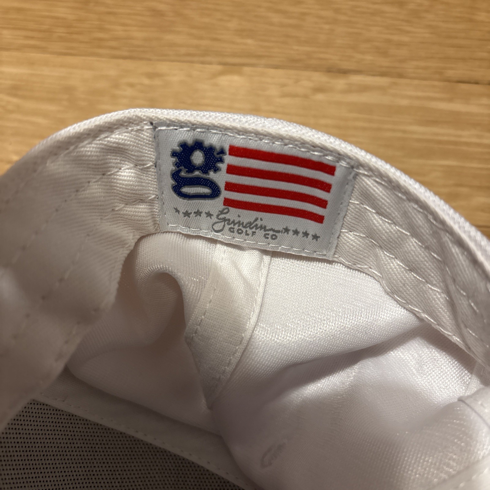 Grindin Golf Co WASTED Desert Open Hat SnapBack Cap White Green Logo