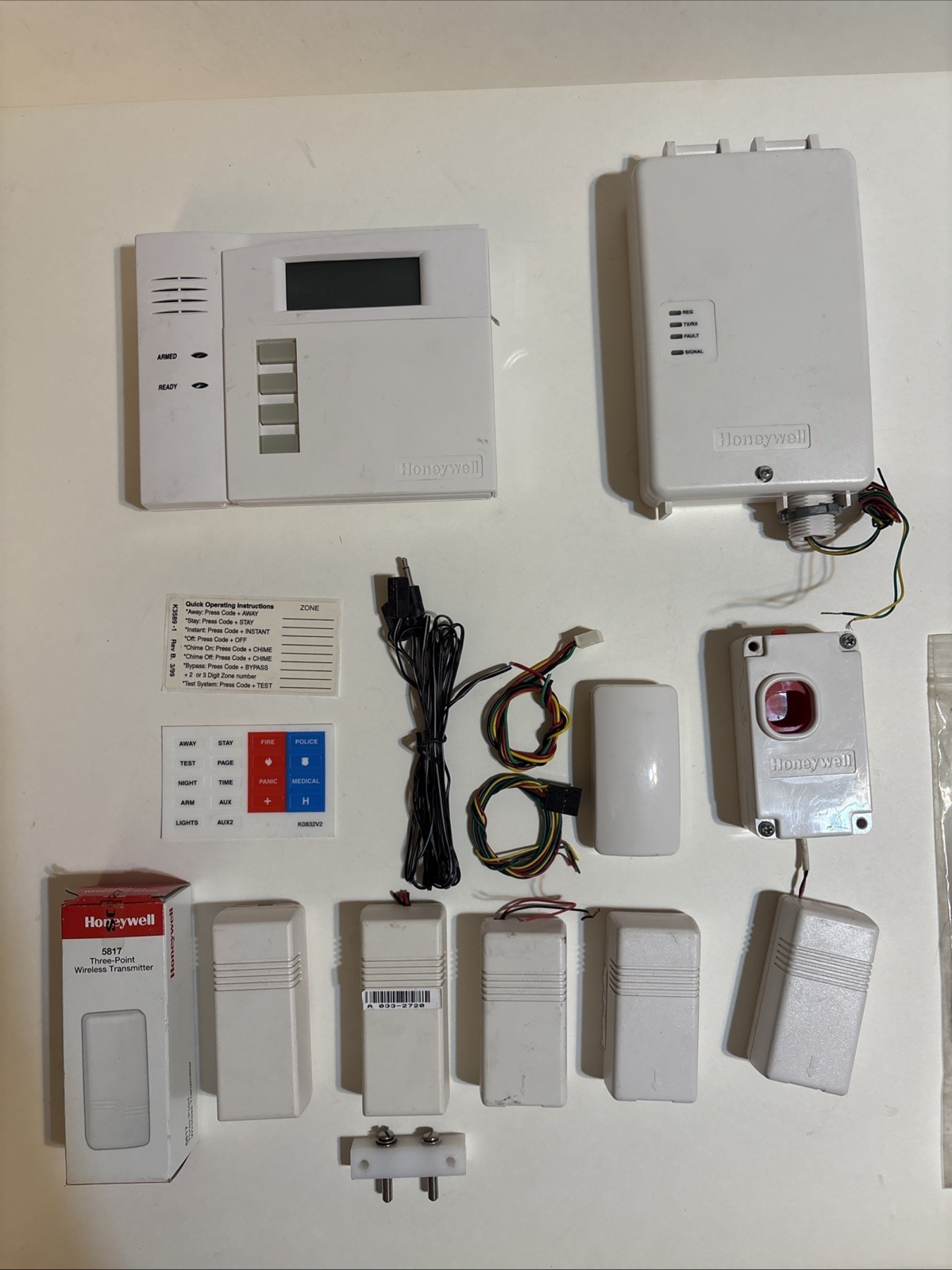 Honeywell Security Lot K4397 Keypad 5817 Sensors 270R Holdup Switch GSMX, More