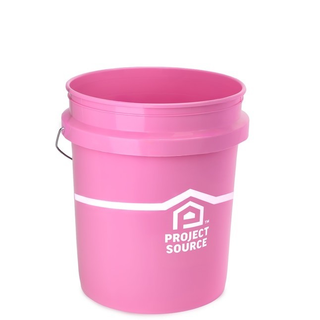Project Source Pink 5-gallon Plastic General bucket