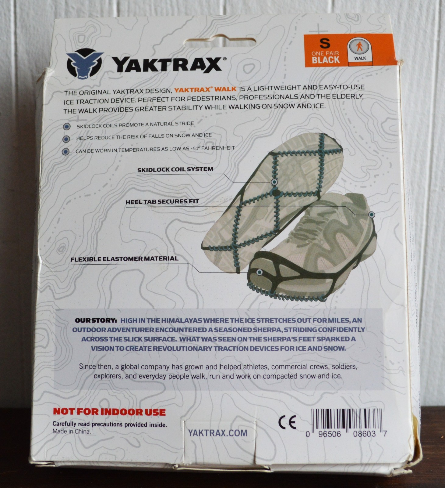YakTrax Walk Winter Traction Cleats Small NWF