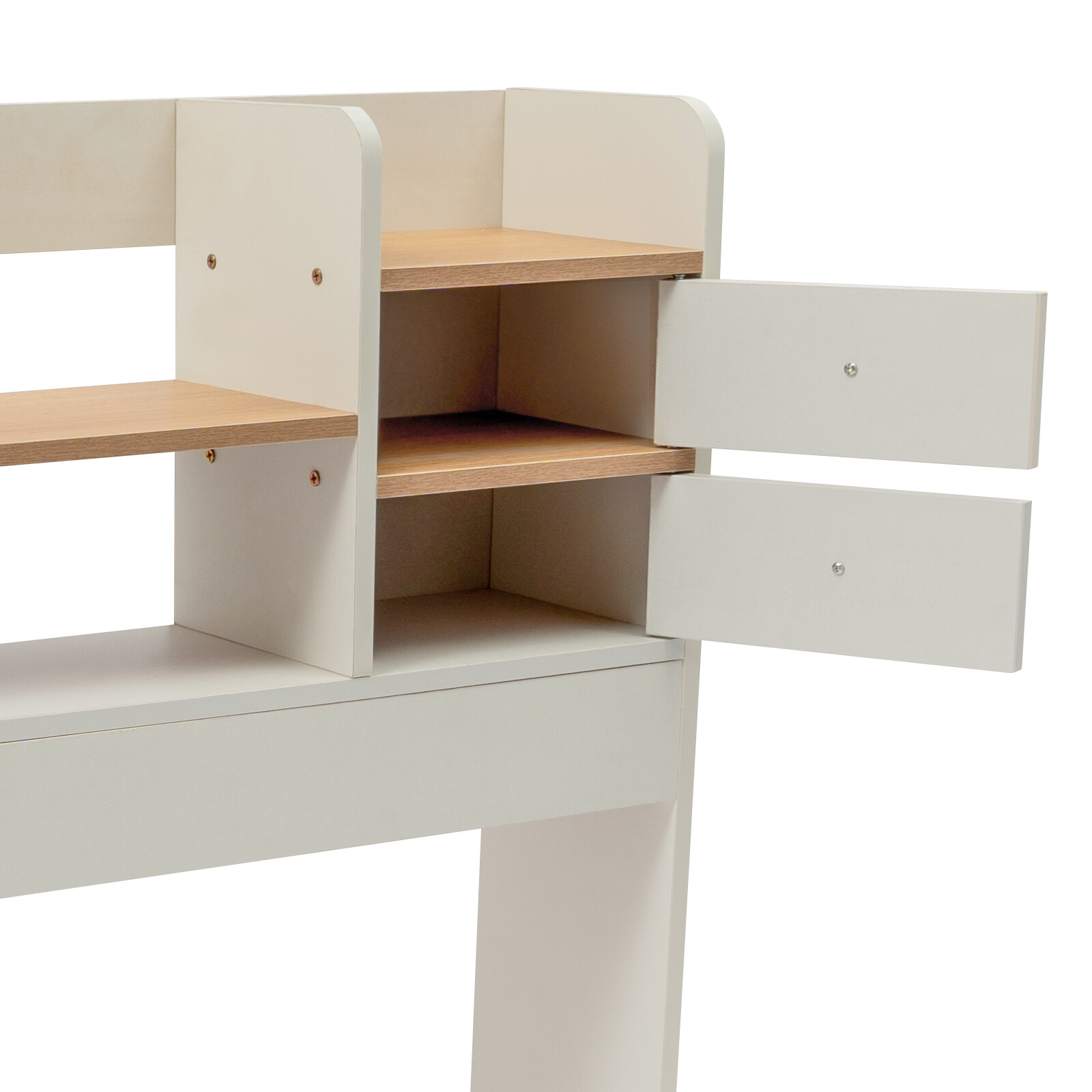 2 Tiers Desktop Bookshelf Office Dorm Desk Organiser Storage Shelf Display Rack