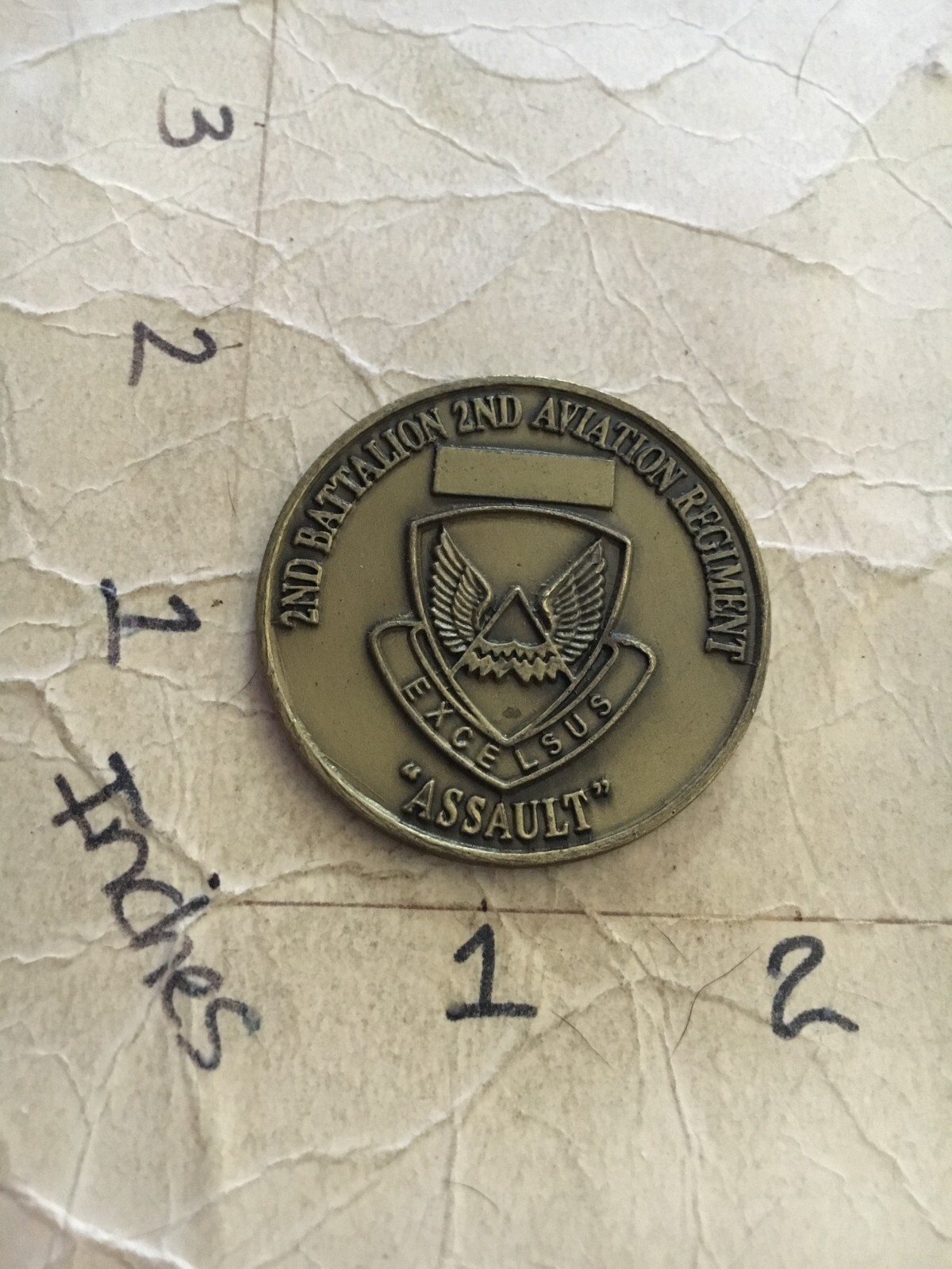 US Army 2nd Battalion 2nd Aviation Regiment engravable Challenge Coin 6/25/25