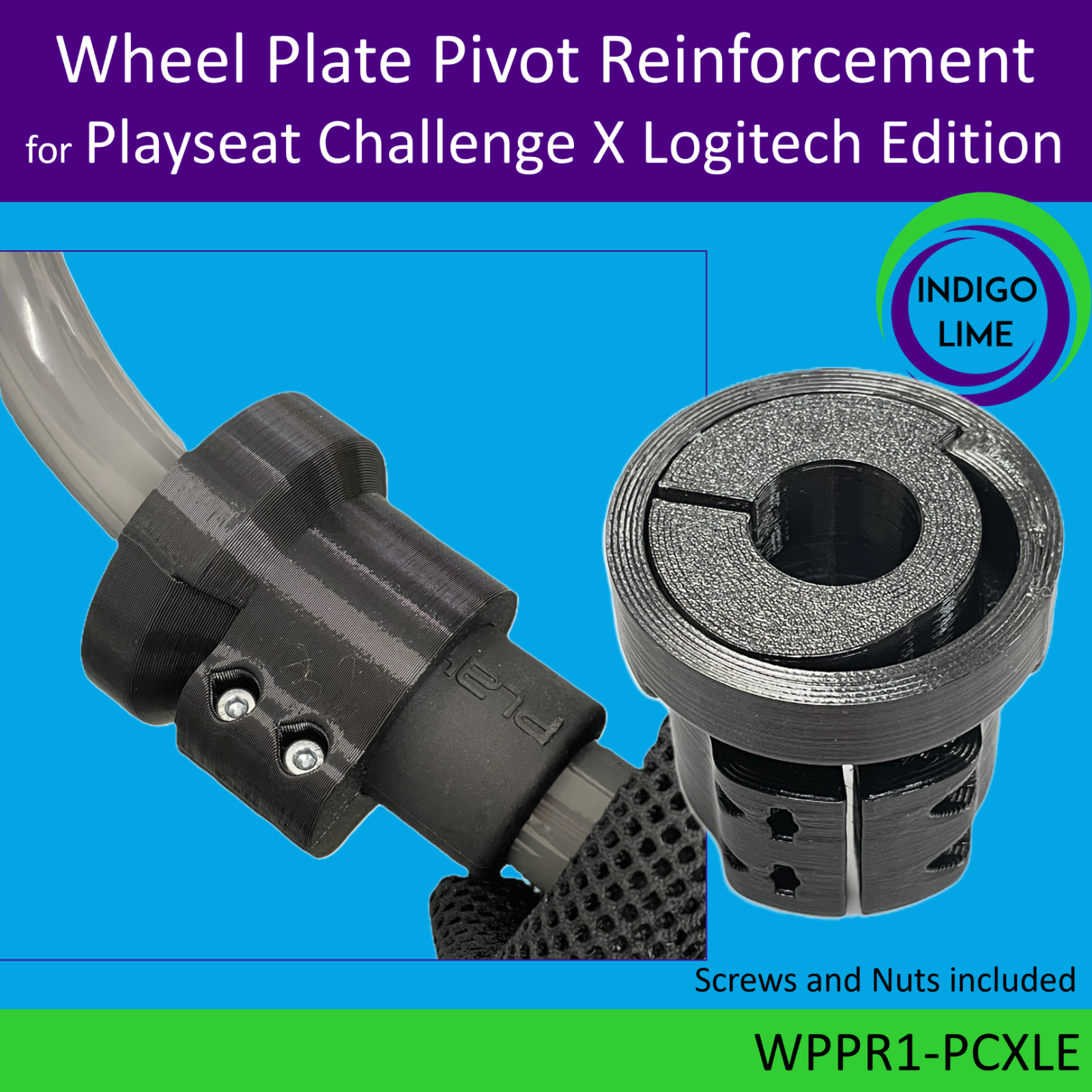 Playseat Challenge X Logitech Edition Wheel Plate Pivot Reinforcement
