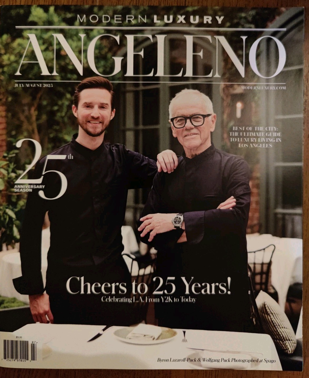 WOLGANG PUCK Modern Luxury Angeleno , FULL MAGAZINE, 25TH ANNIVERSARY