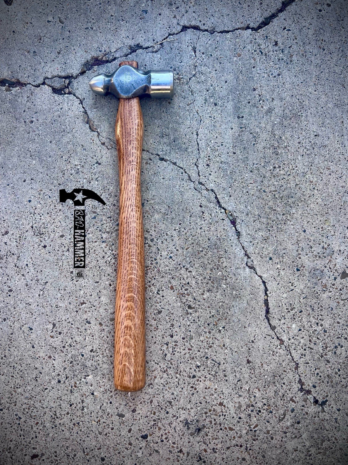 Bad-Hammer True Temper No. 12012 1lb Ball & Peen 13.5in Custom Ash Handle