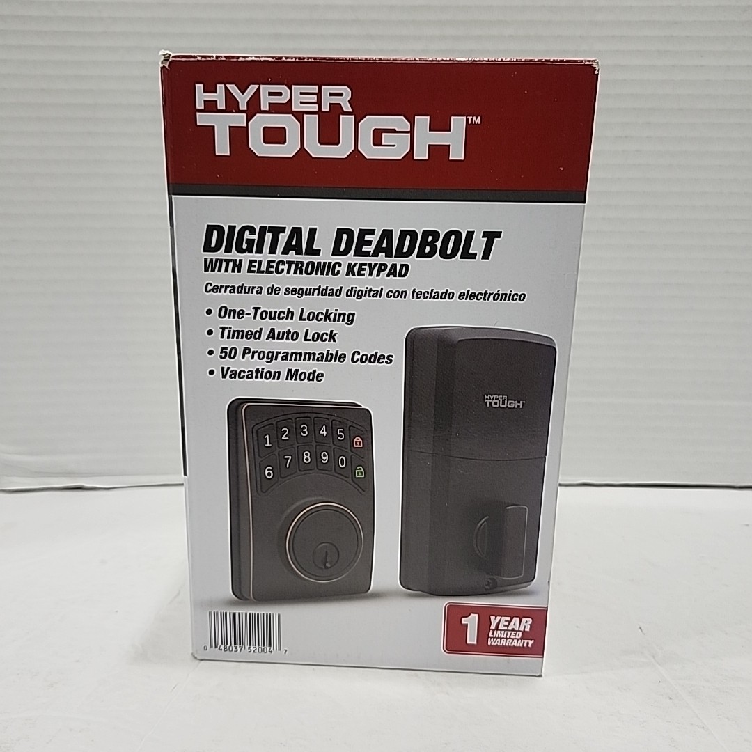Hyper Tough Digital Deadbolt With Electrical Keypad (1752004)