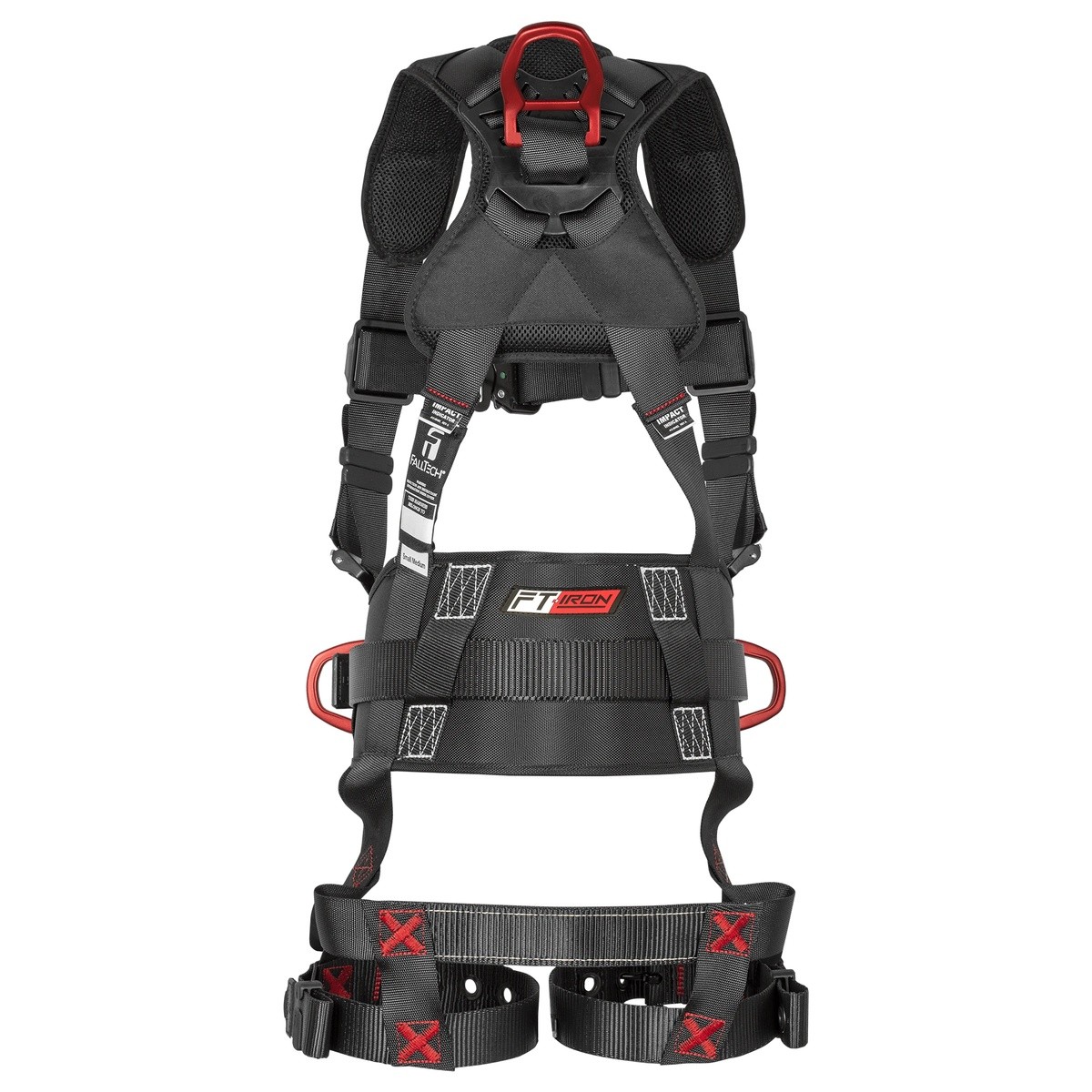 FallTech 81442X3X FT-Iron 3D Belted Full Body Harness Dual Size 2X/3X
