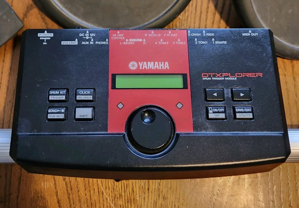 Yamaha DTXPLORER Electronic Drum Set With Trigger Source Module & Wires NO POLES
