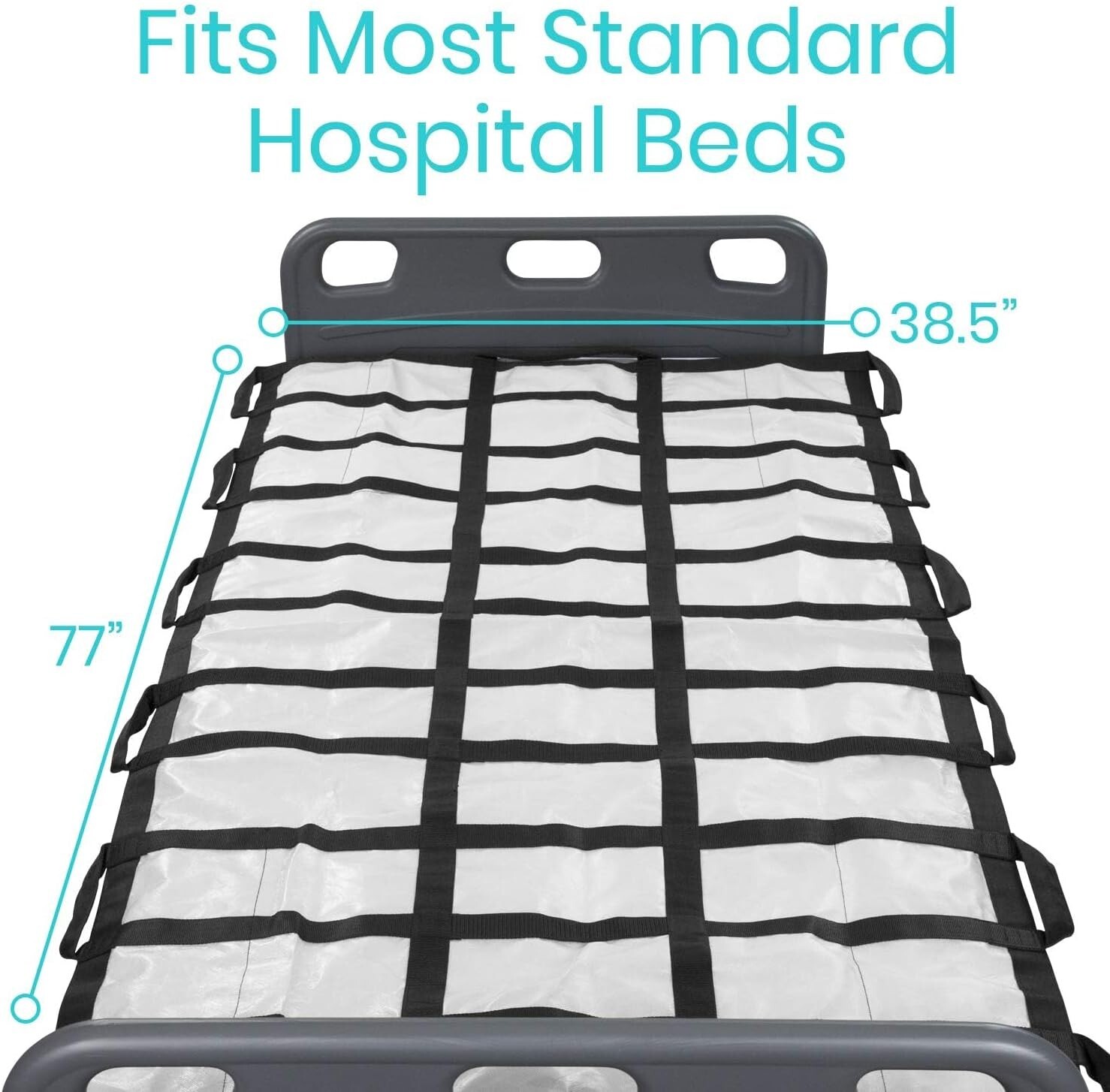 VIVE HEALTH POSITIONING & TRANSFER BLANKET PAD 77" x 38.5 Reinforced Handles NEW