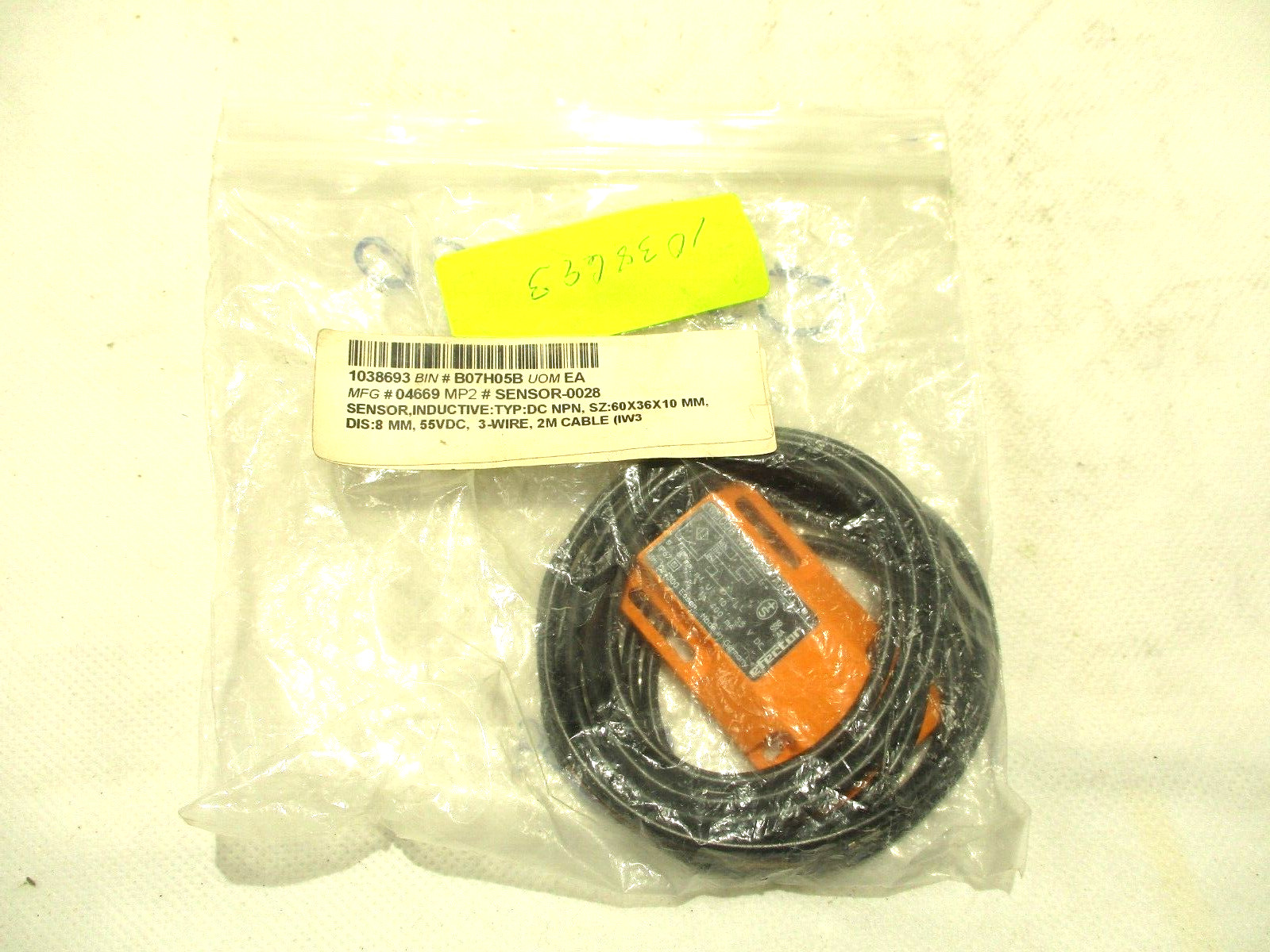 NEW IFM IW5008 INDUCTIVE PROXIMITY SENSOR