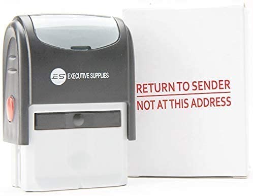 Return to Sender Stamp, Wrong Address Return to Sender Stamp, Inking Stamp -R...