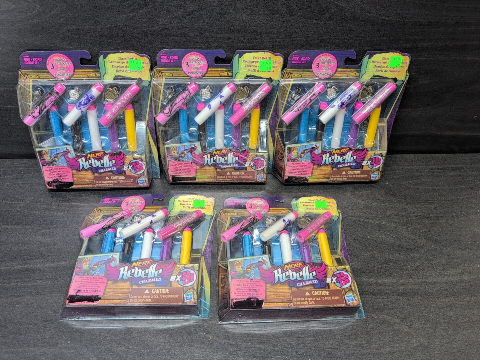 5X  Nerf Rebelle Charmed Darts 8 Packs 40 Total