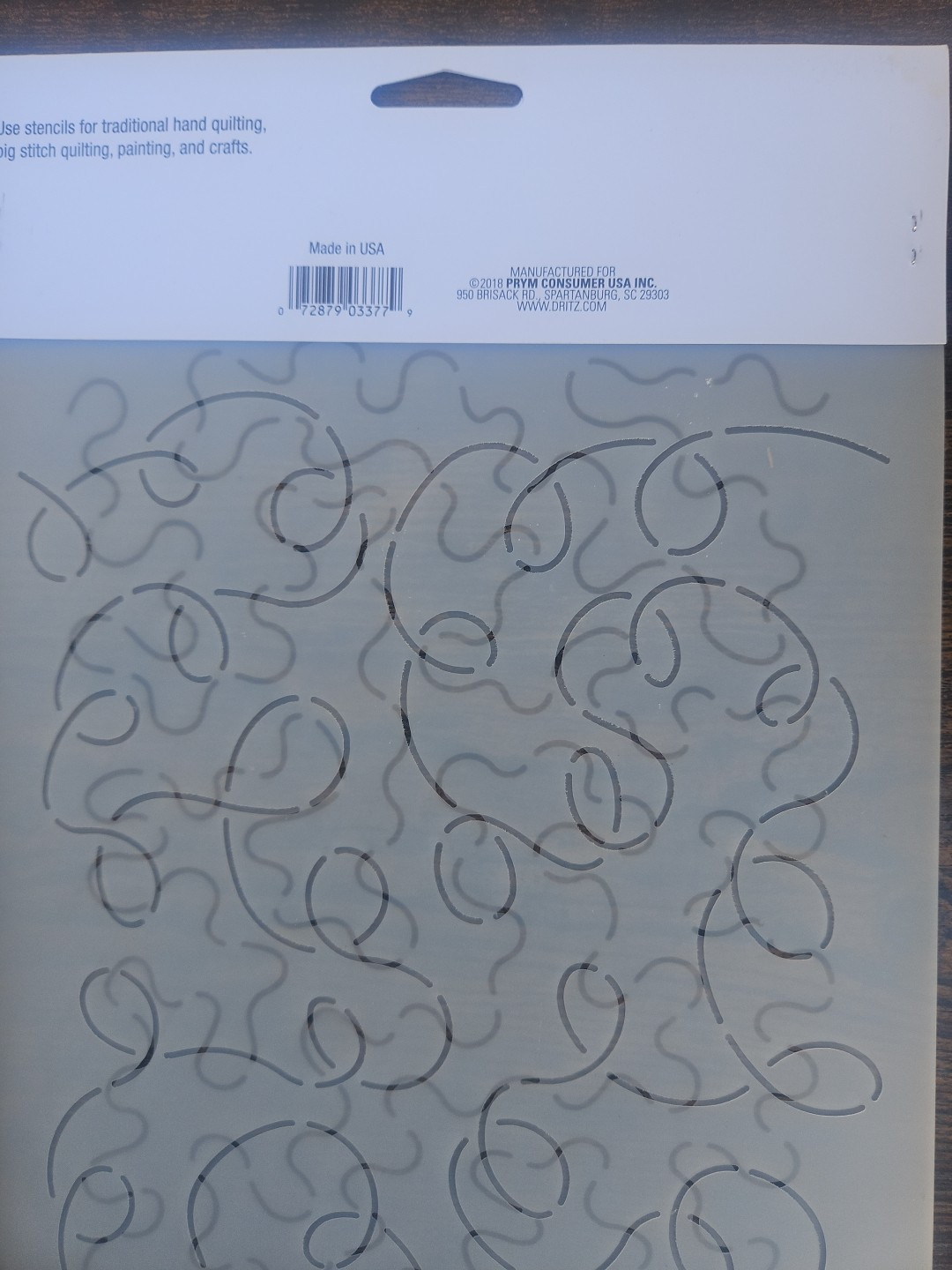 Dritz quilting Combo Design Pack Stensils Square Grid and Clam shell Neverused
