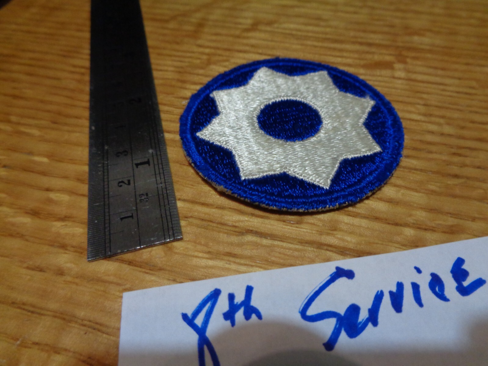 Authentic WW II 8th Service Command U.S. Army Shoulder Patch