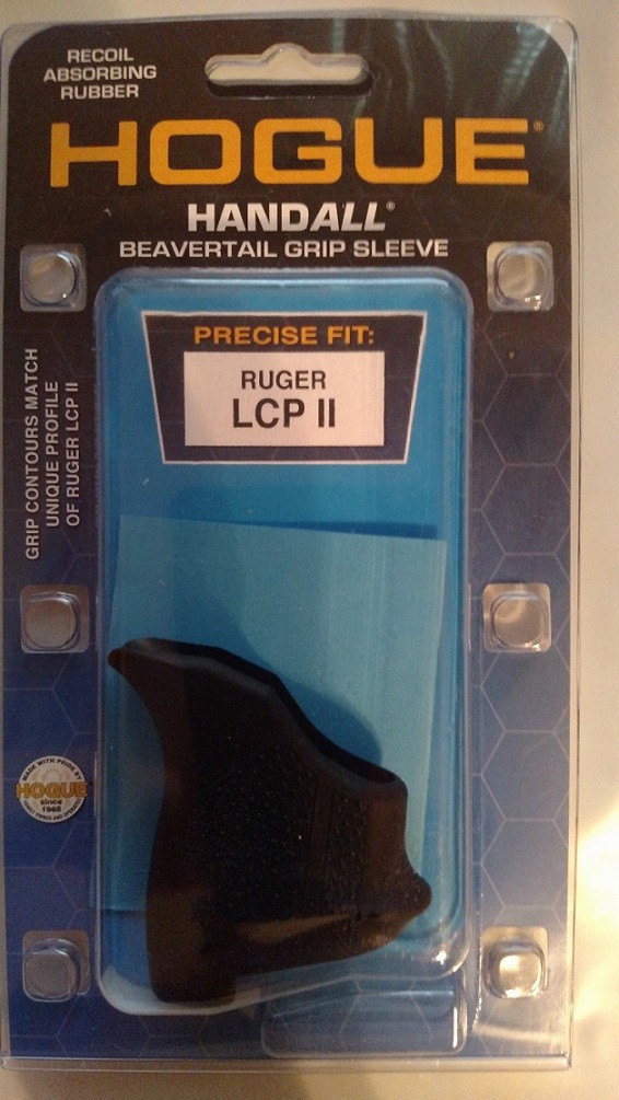 Hogue HANDALL Beavertail Grip Sleeve for Ruger LCP II 380acp 22lr Black 18120