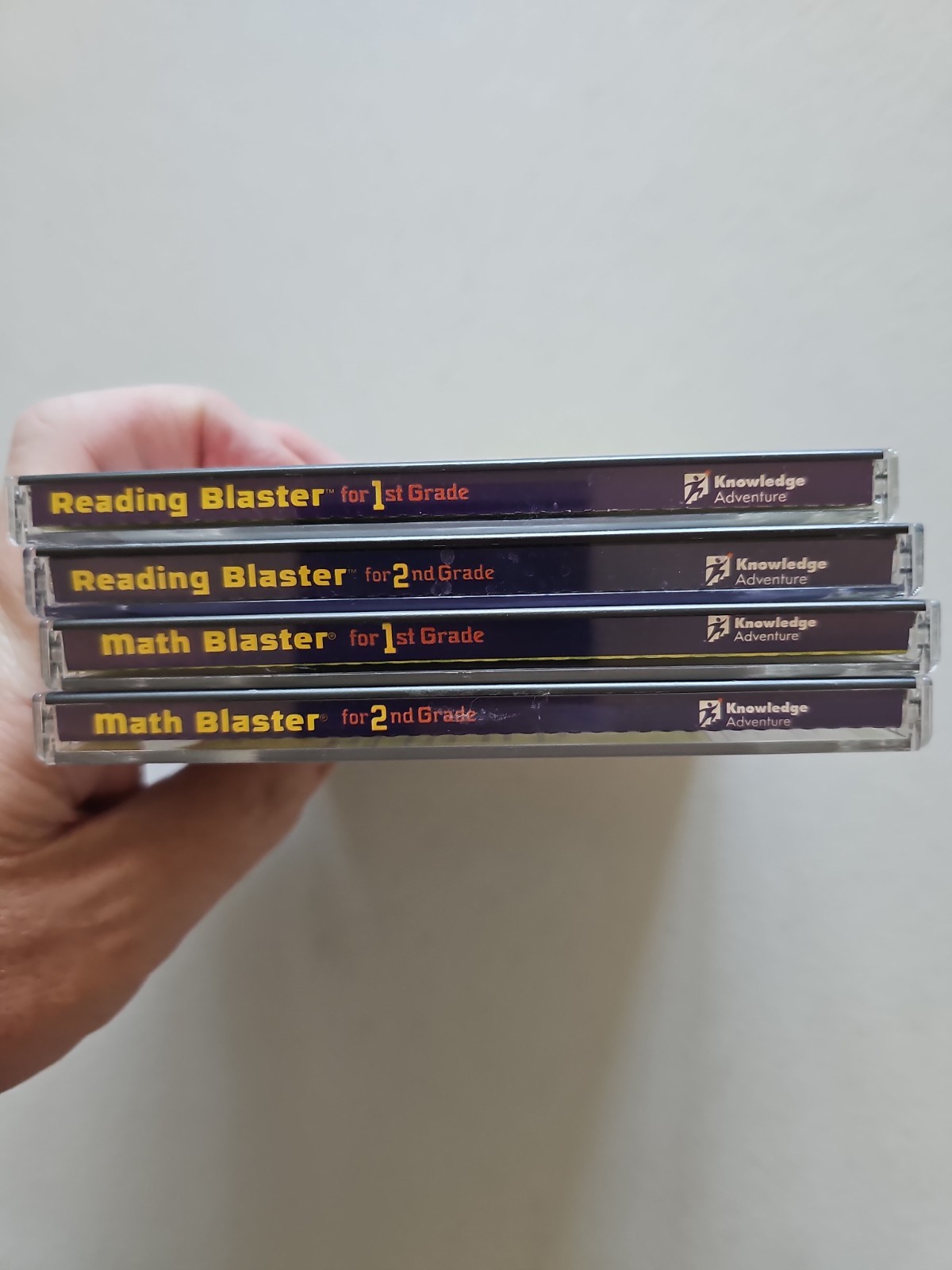Math Blaster + Reading Blaster 4x Lot For 1st & 2nd Grade | CD-ROM Windows Mac