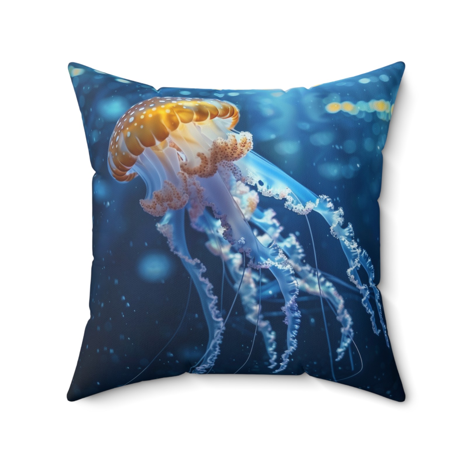 Square Pillow w/Hidden Zipper -|  Sea Beauty   (PG-MJ-157)