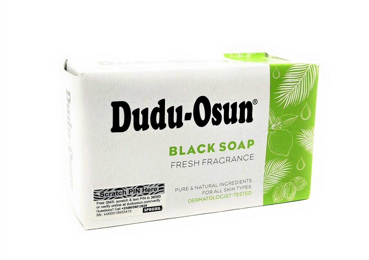 Dudu Osun Black Soap Pure Ingredients US Ship, Original, 5 Ounce (Pack of 3)