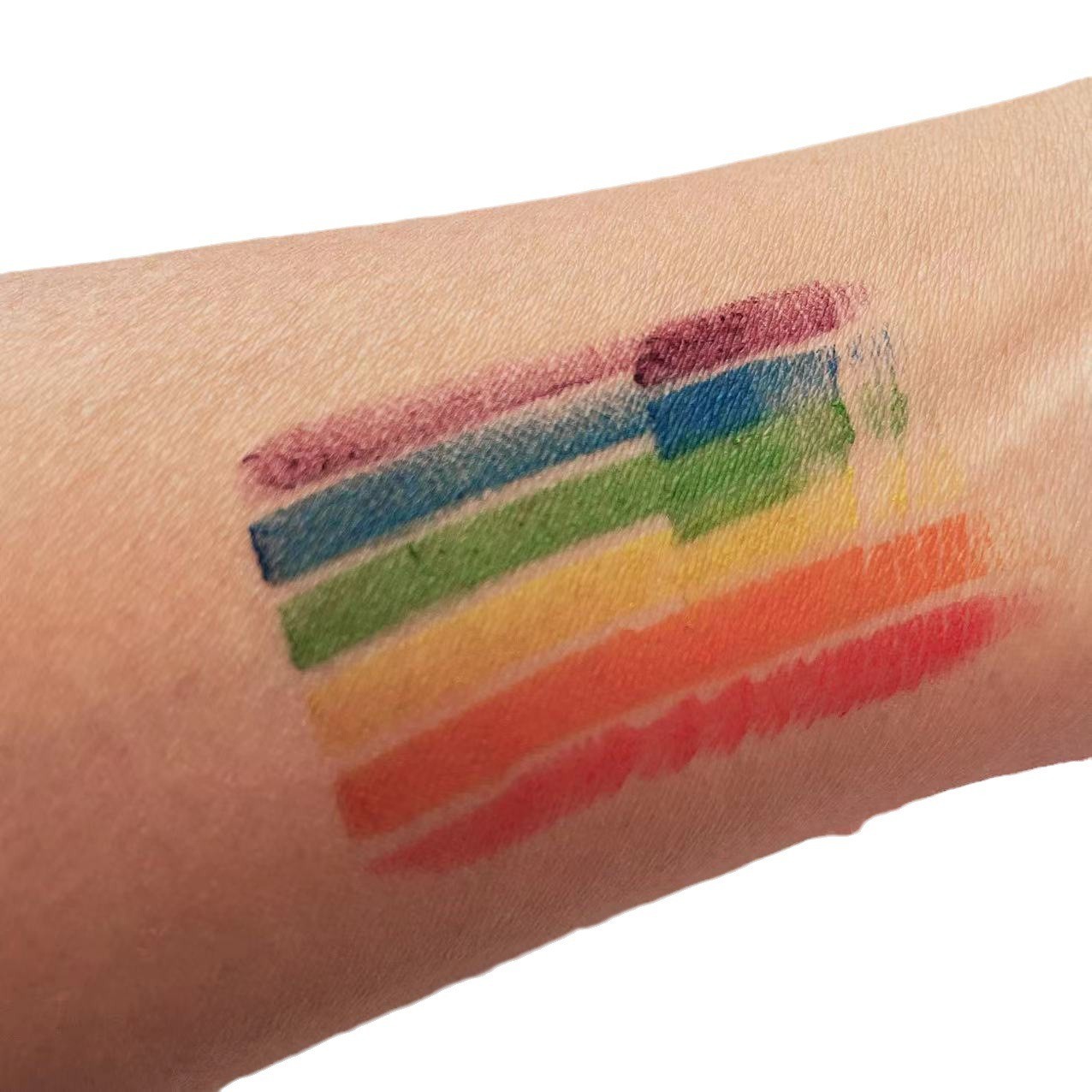 5PCS Rainbow Face Paint Stick, 6 Colors Face & Body Crayon for Sports Events