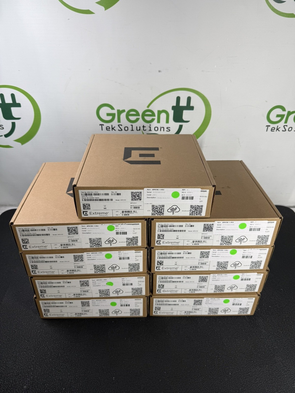 Lot of 9x New Open Box Extreme Networks AP410C-1-FCC WiFi 6 Access Point