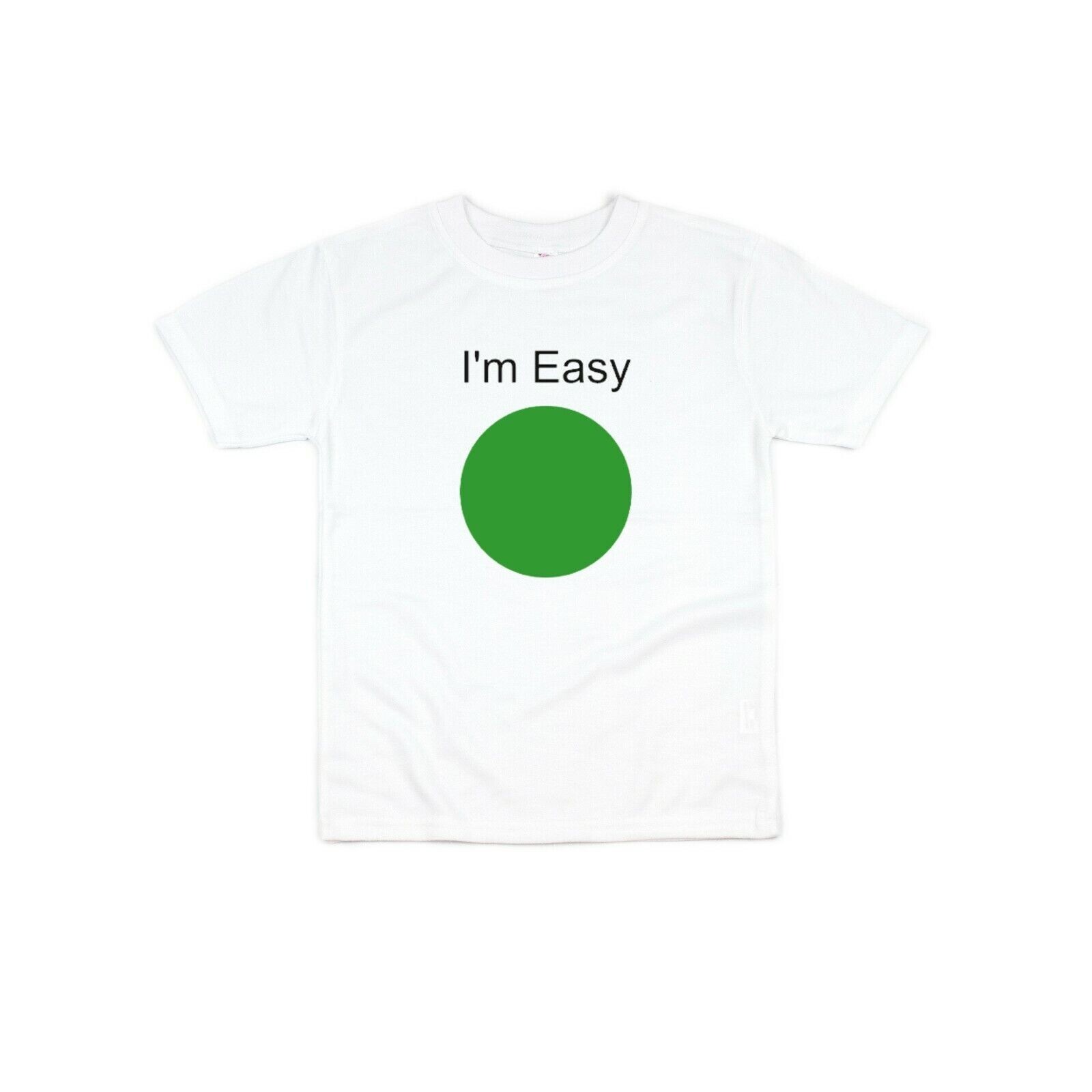 I'm Easy Toddler Shirt - Laughing Giraffe - Size M - Ski Snowboard Green Circle