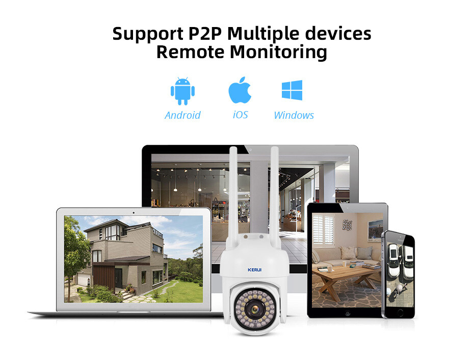 KERUI 5MP Wireless WiFi Security Camera System Smart Outdoor Night Vision 1080P