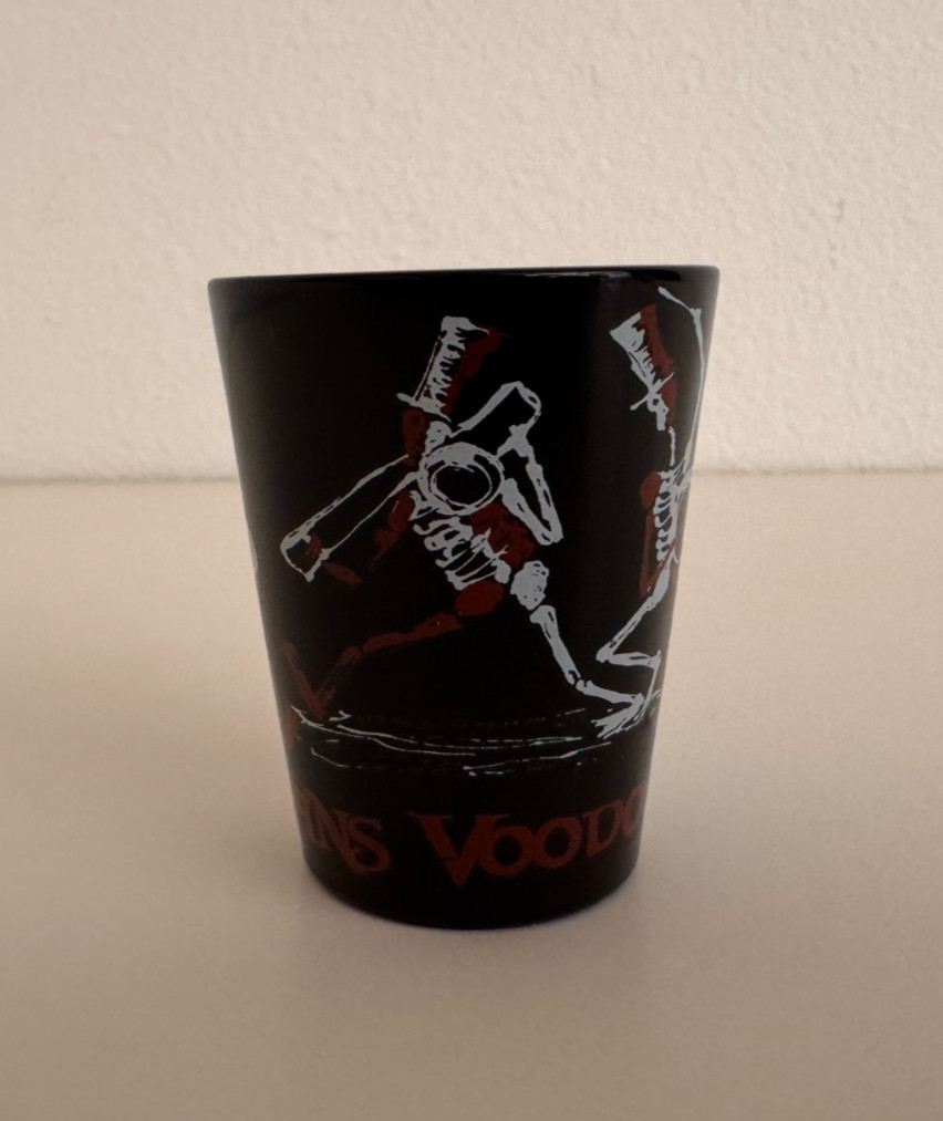 New Orleans Voodoo Painted Shot Glass