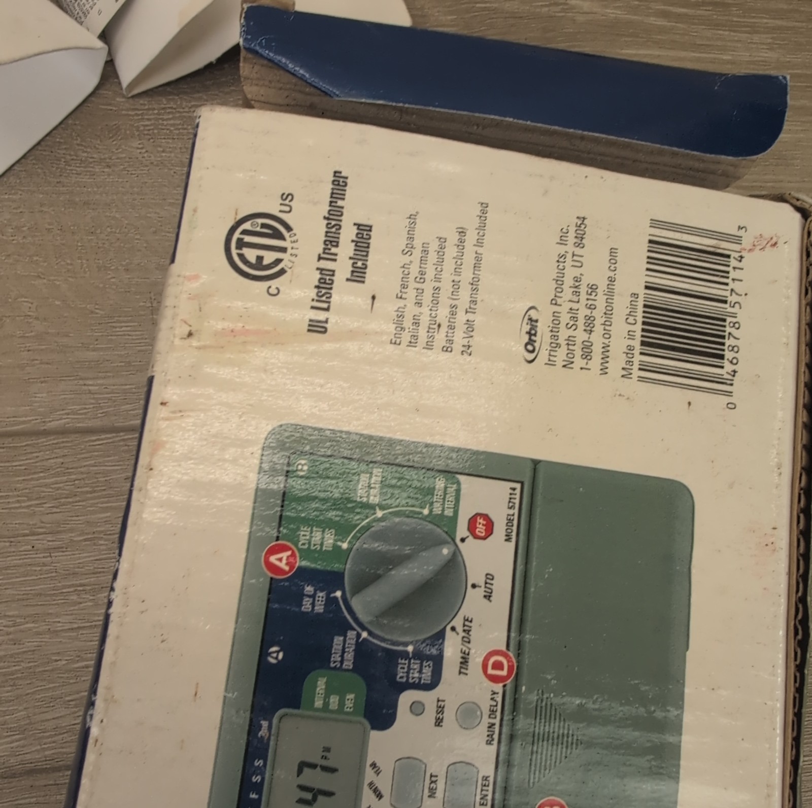 Orbit Water Master 4 Station Automatic Sprinkler System Timer Model 57114 New