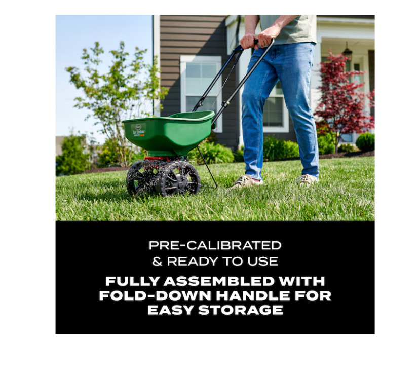 Scotts Turf Builder EdgeGuard Mini Broadcast Spreader 15 lb for Seed Fertilizer
