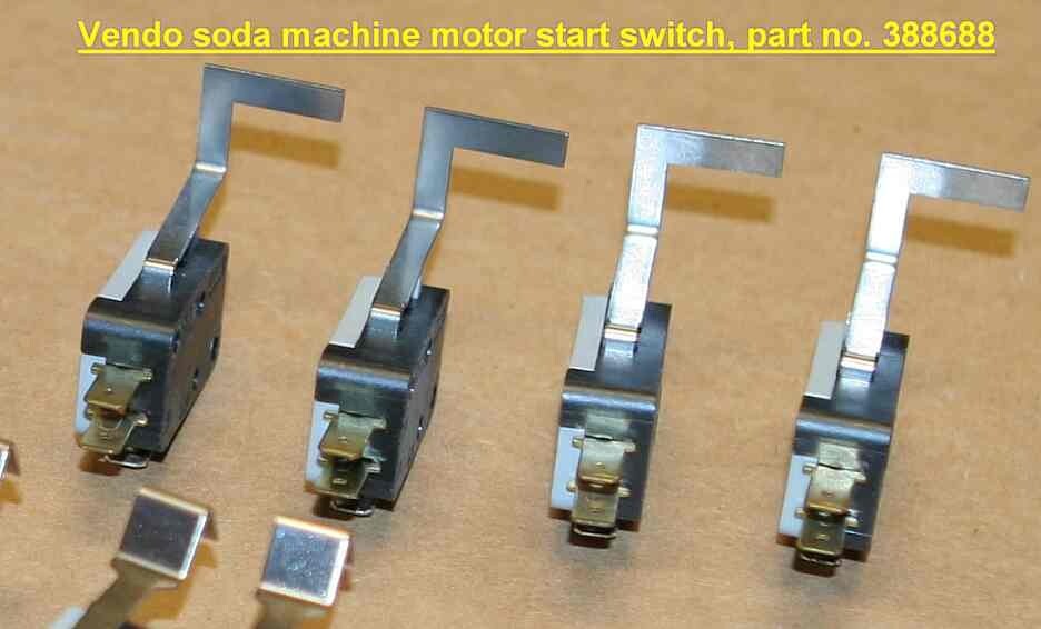 Vendo soda vending machine start switches, 4 for 1 price, part 388688 - New