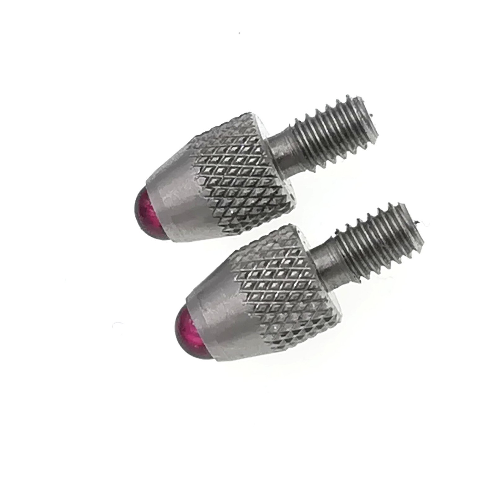 2 Ruby Ball Contact Points For Starrett Mitutoyo Inch Indicator 4-48 UNF