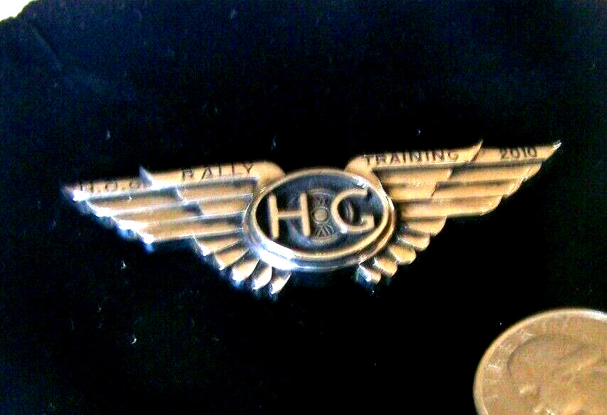 Harley Davidson Vintage 2010 HOG State Rally Training Screw On Plaque Or Badge