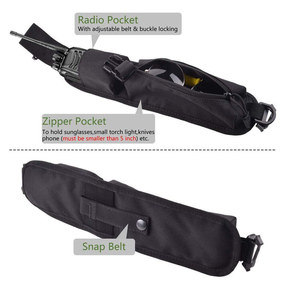 Tactical Backpack Shoulder Strap Sundries Pouch Molle Pouch Pack EDC Tool Bag US