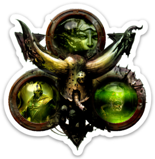 God of Plague Mark Vinyl Sticker 3" x 3"