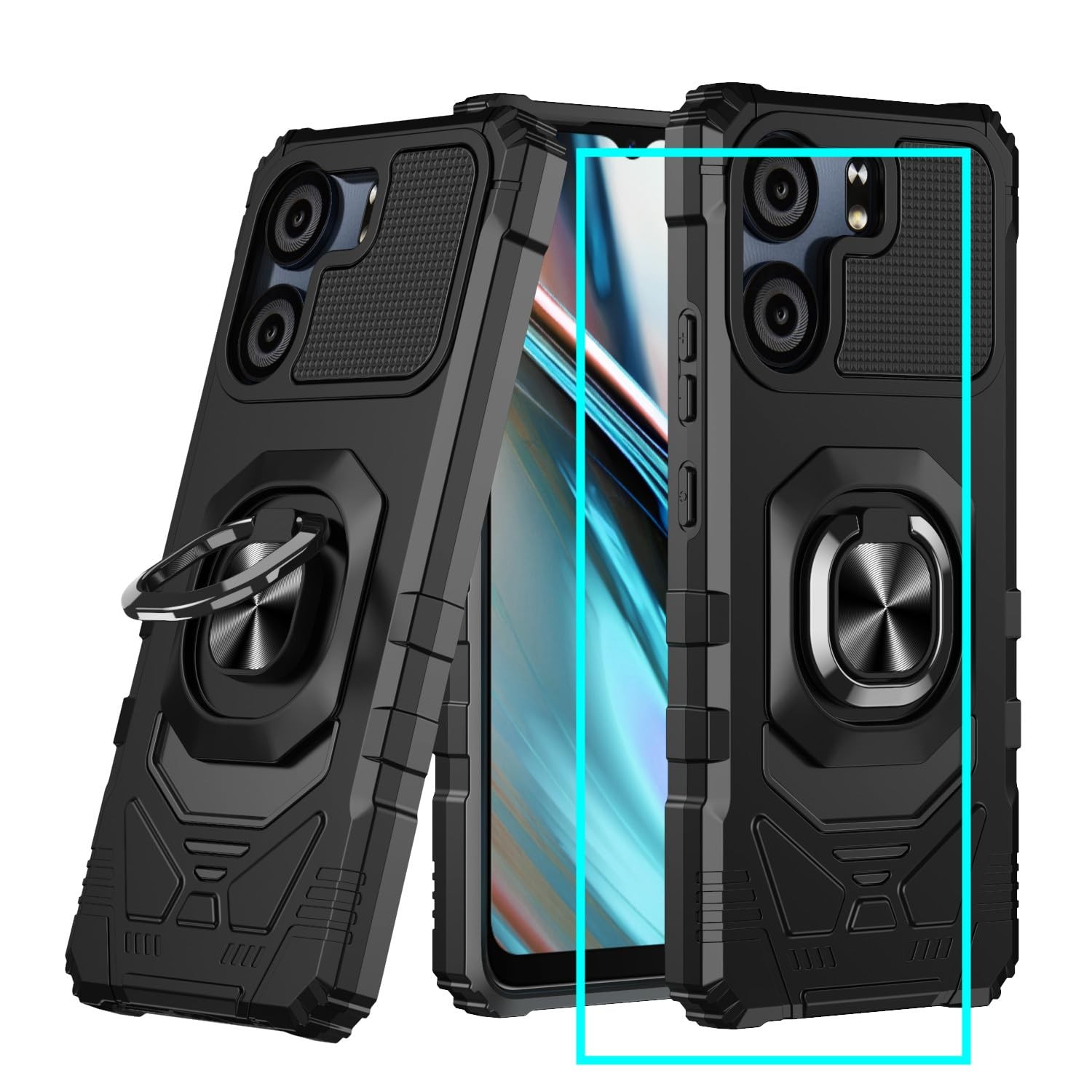 for BLU View 5 Phone Case/BLU F5 5G Case with Screen Blu 5, Black