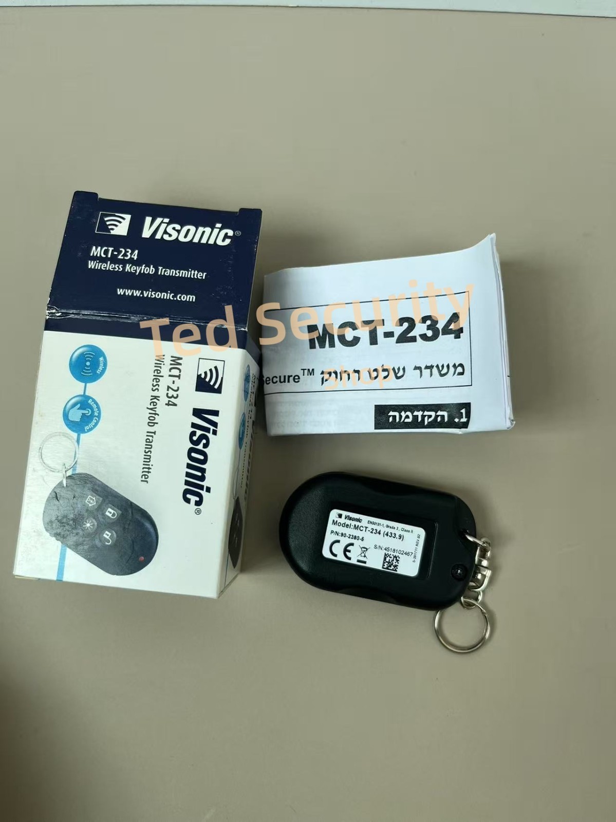 VISONIC One-way Keyfob MCT-234 for PowerMax Systems 433.9Mhz Remote Control