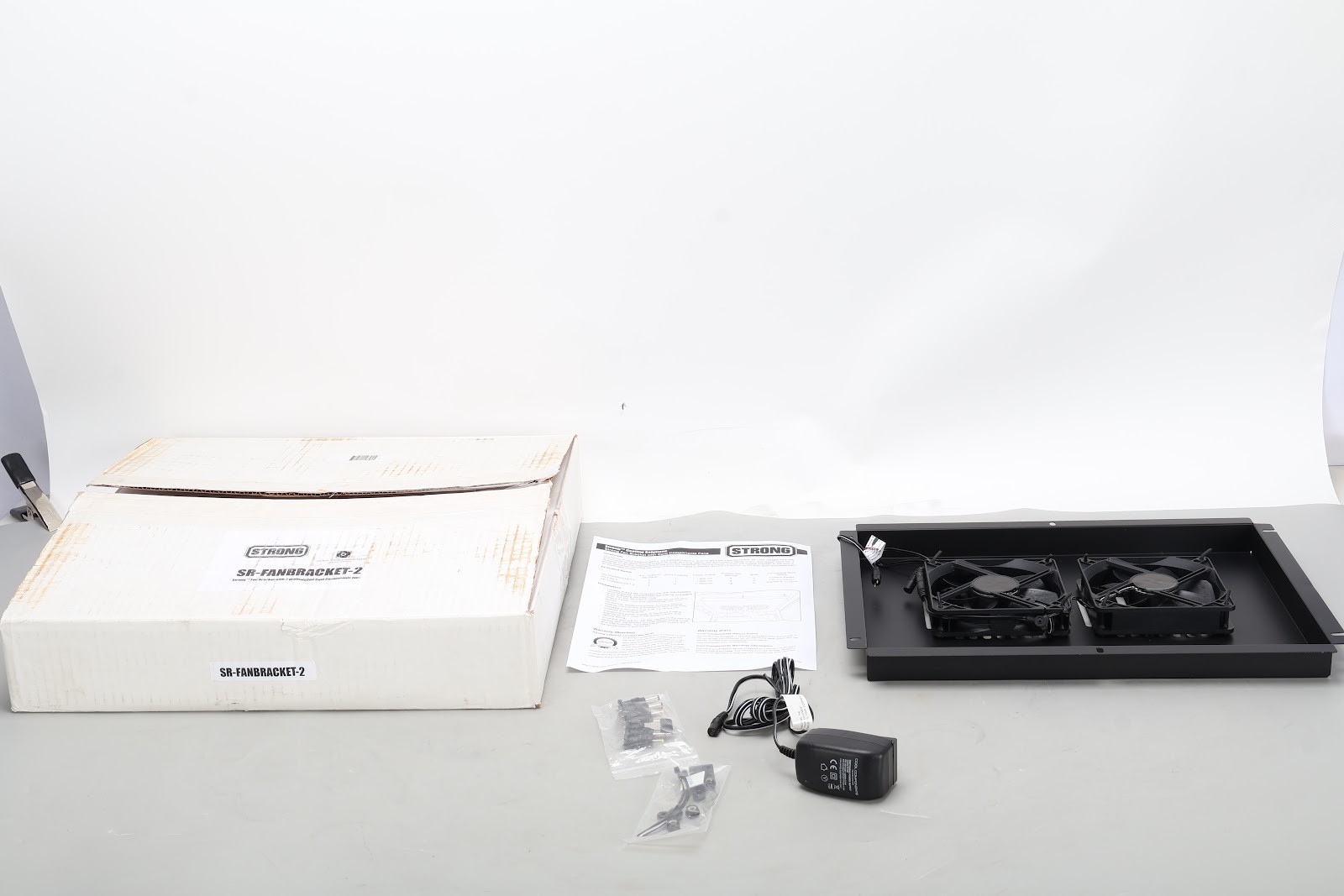 Cool Components Strong SR-FANBRACKET-2 Fan Kit W/ Mounting Bracket, Power Supply