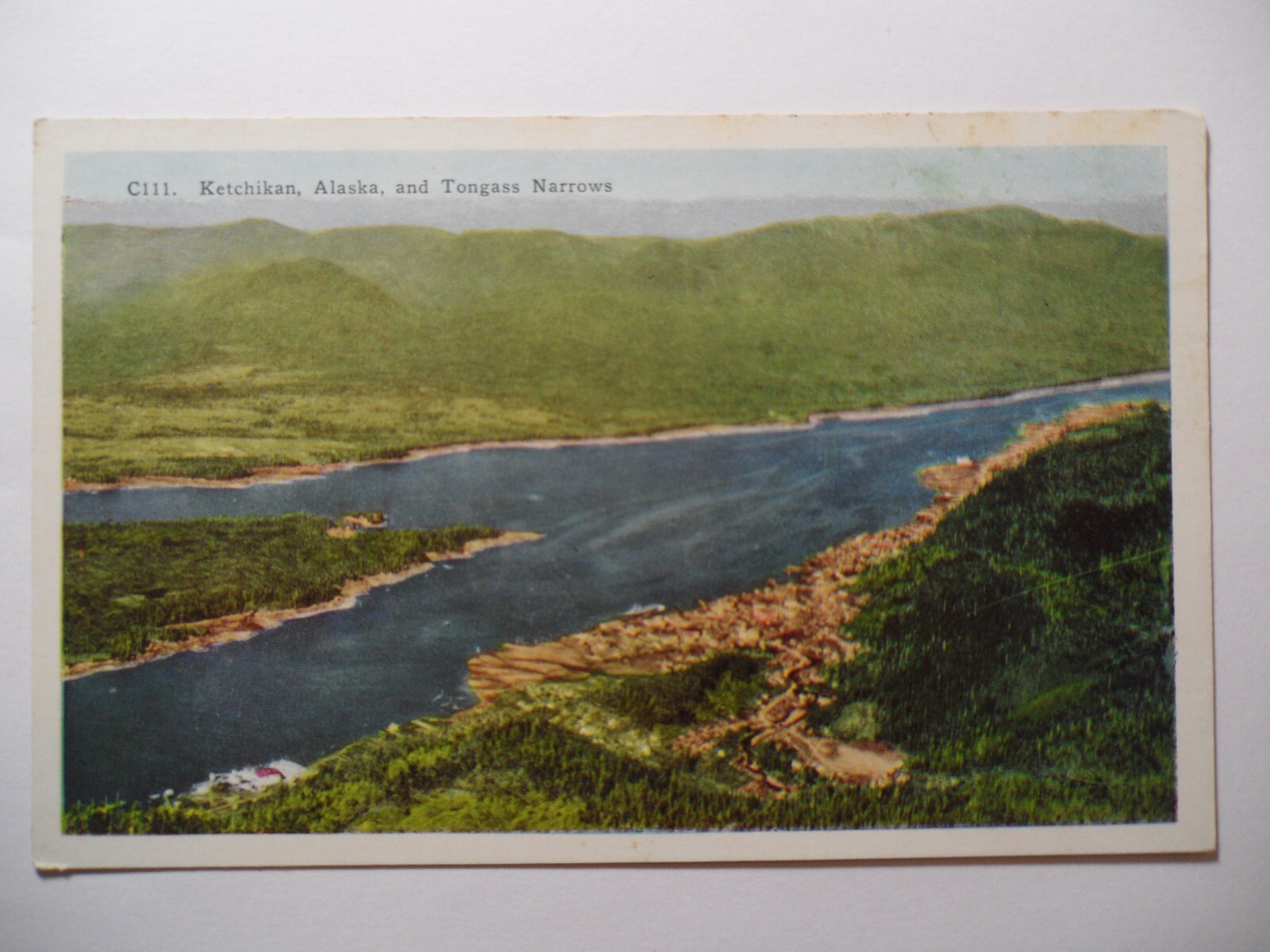 STAMPMART : USA KETCHIKAN ALASKA AND TONGASS NARROWS UNUSED POSTCARD
