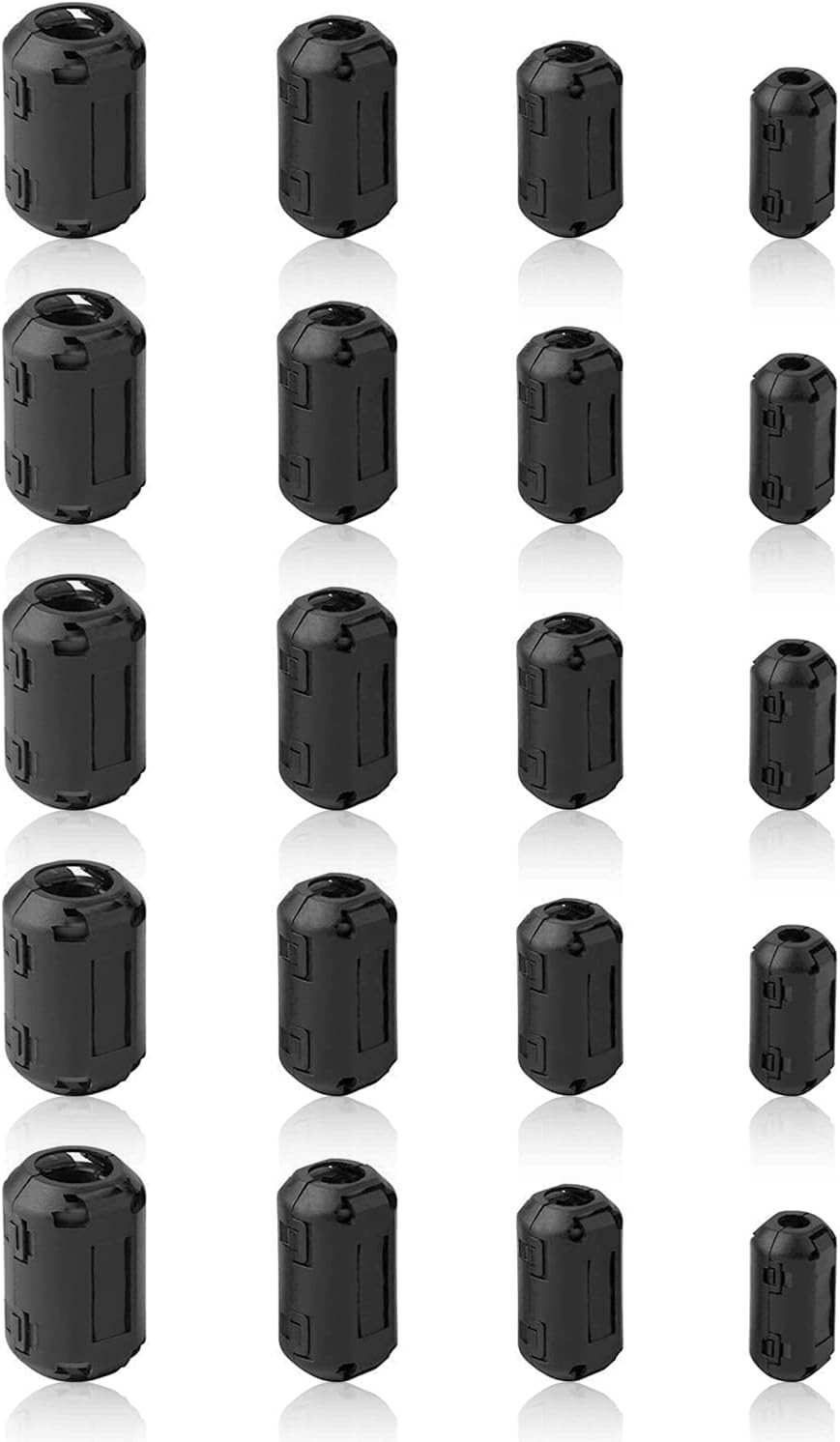 Ferrite Ring Core Black RFI EMI Noise Suppressor Cable 1 Count (Pack of 20)