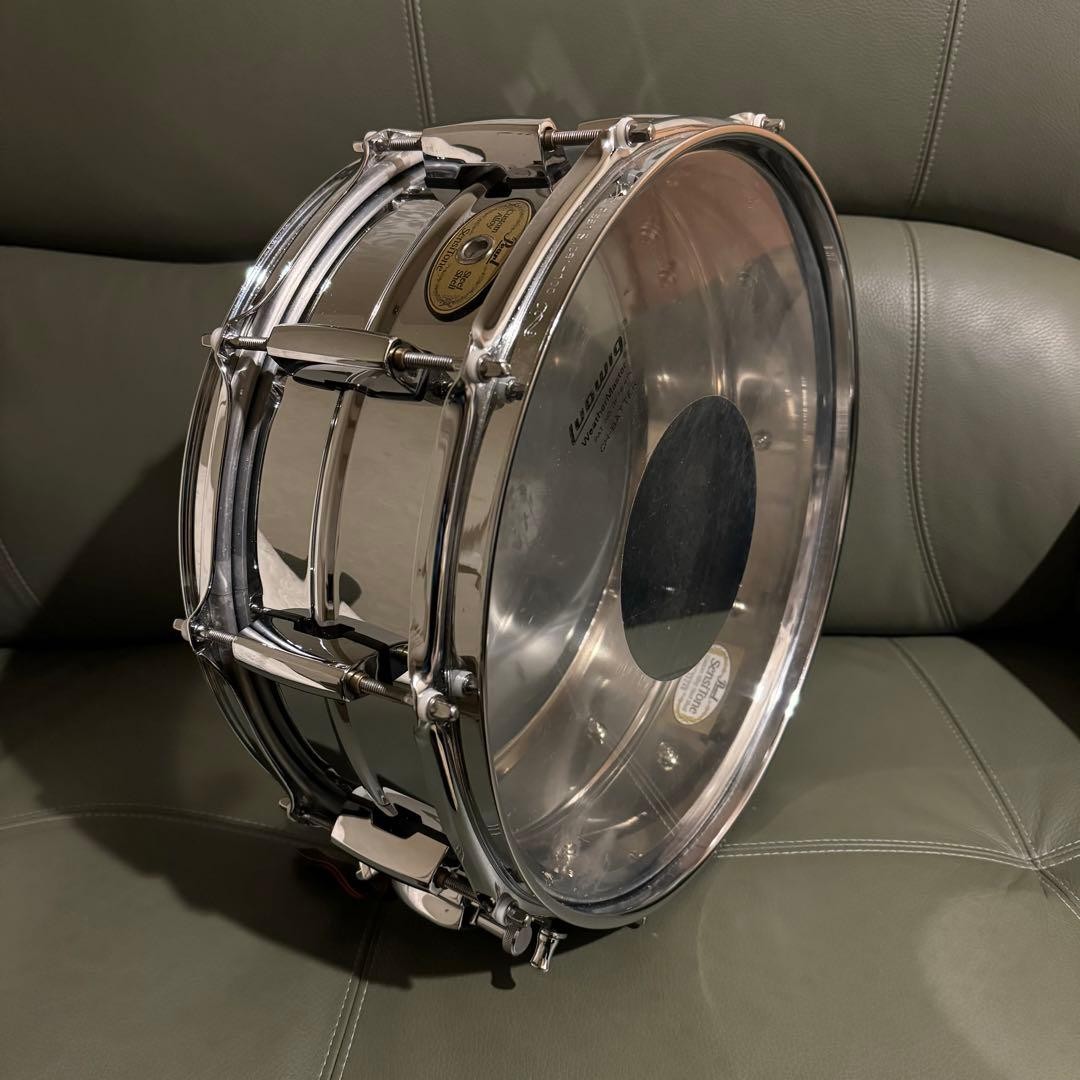 Pearl Sensitone Steel Shell Snare Drum 14x5.5 Used with Photos